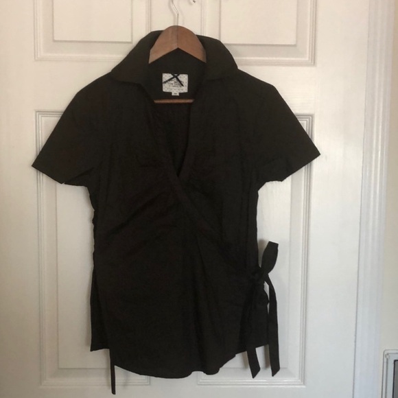 Tom Tailor( german brand) Tops - Elegant Black Wrap Blouse
